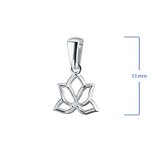 Подвеска из серебра (изготовление) с бриллиантом