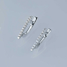 Серьги из серебра (изготовление) с бриллиантами