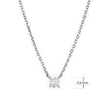 Колье из серебра с бриллиантом