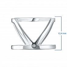 Кольцо из белого золота с бриллиантом (изготовление)