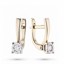 Серьги из золота с бриллиантами (изготовление)