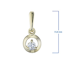 Подвеска из желтого золота с бриллиантом (изготовление)