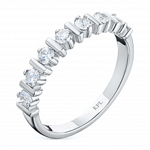 Кольцо из белого золота с бриллиантами (изготовление)