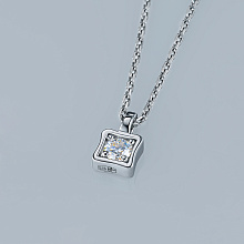 Подвеска из серебра с бриллиантом