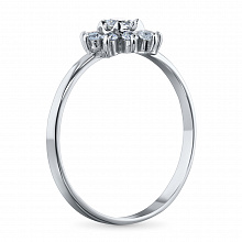 Кольцо из белого золота с бриллиантом (изготовление)