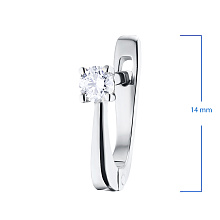 Серьги из белого золота с бриллиантами (изготовление)