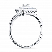 Кольцо из белого золота с бриллиантами (изготовление)