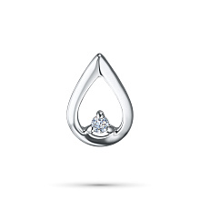 Подвеска из серебра с бриллиантом