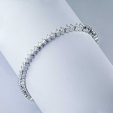 Браслет из белого золота с бриллиантами (изготовление)