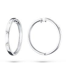 Серьги из серебра (изготовление) с бриллиантами