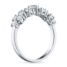 Кольцо из белого золота с бриллиантами (изготовление)