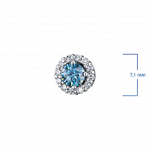 Пусеты из белого золота (изготовление) с бриллиантами