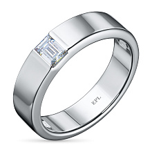 Кольцо из белого золота с бриллиантом