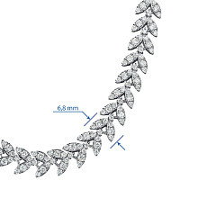 Колье из белого золота с бриллиантами (изготовление)