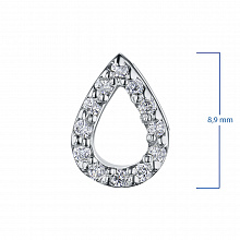 Подвеска из белого золота с бриллиантами (изготовление)
