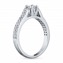 Кольцо из белого золота с бриллиантами (изготовление)