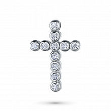 Подвеска из белого золота с бриллиантами (изготовление)