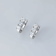 Серьги из белого золота (изготовление) с бриллиантами