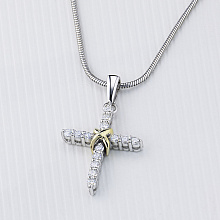 Подвеска из белого золота (изготовление) с бриллиантом