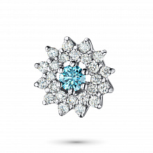 Подвеска из белого золота (изготовление) с бриллиантами