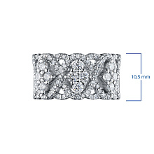 Кольцо из белого золота с бриллиантами (изготовление)