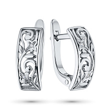 Серьги из белого золота с бриллиантами (изготовление)