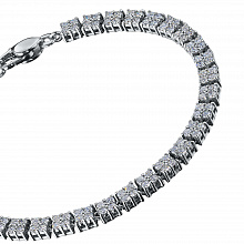 Браслет из белого золота с бриллиантами (изготовление)