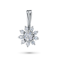 Подвеска из белого золота с бриллиантом (изготовление)