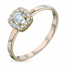 Кольцо из желтого золота с бриллиантами (изготовление)