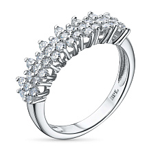 Кольцо из белого золота c бриллиантами