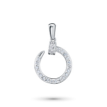 Подвеска из белого золота с бриллиантами