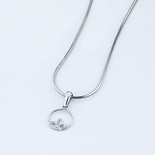 Подвеска из серебра с бриллиантом