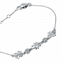 Браслет из белого золота с бриллиантами (изготовление)