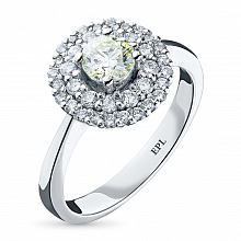 Кольцо из белого золота с бриллиантами (изготовление)