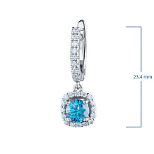 Серьги из белого золота (изготовление) с бриллиантами