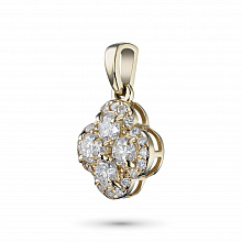 Подвеска из желтого золота с бриллиантами (изготовление)