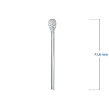 Подвеска из серебра c бриллиантами