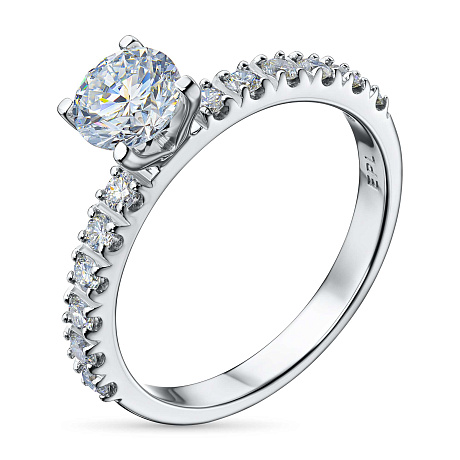 Кольцо из белого золота