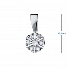 Подвеска из белого золота с бриллиантами (изготовление)