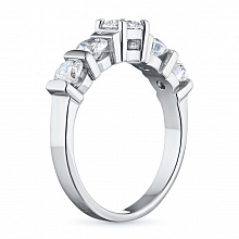 Кольцо из белого золота с бриллиантами (изготовление)