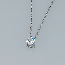 Подвеска из белого золота (изготовление) с бриллиантом