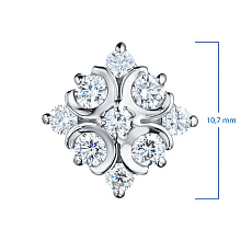 Подвеска из белого золота с бриллиантами