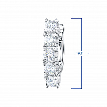 Серьги из белого золота с бриллиантами (изготовление)