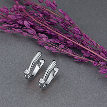 Серьги из белого золота с бриллиантами (изготовление)