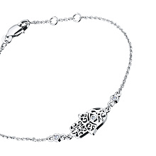 Браслет из белого золота с бриллиантом (изготовление)