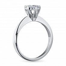 Кольцо из белого золота с бриллиантами (изготовление)