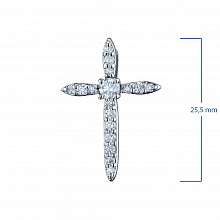 Подвеска из белого золота с бриллиантами (изготовление)