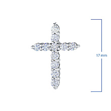 Подвеска из белого золота с бриллиантами (изготовление)