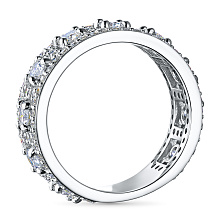 Кольцо из белого золота c бриллиантами