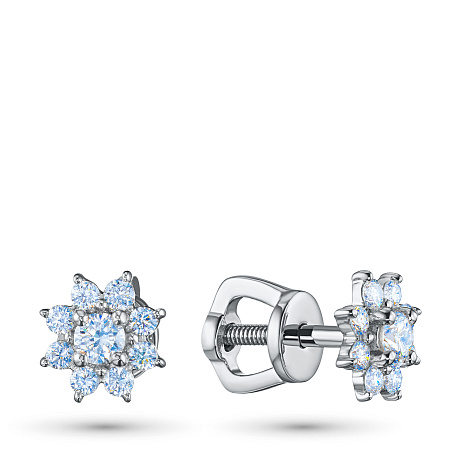 Пусеты из серебра